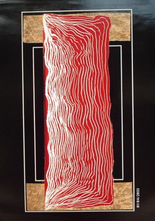 " Ritmo perpetuo."      (tecn. mista su tela cm. 70x100)